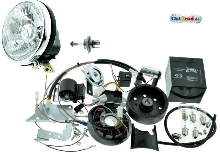 Zapalování Vape 3  12V H4 Halogen Simson S50 S51 S53 včetně reflektoru