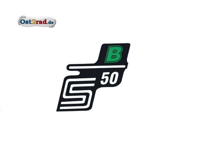 Samolepka, nálepka  pro boční kryt S50 B zelená 
