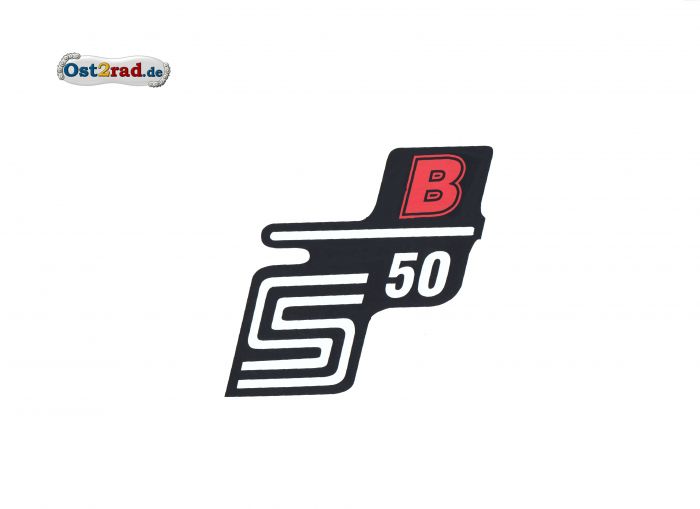 Samolepka, nálepka  pro boční kryt S50 B červená 