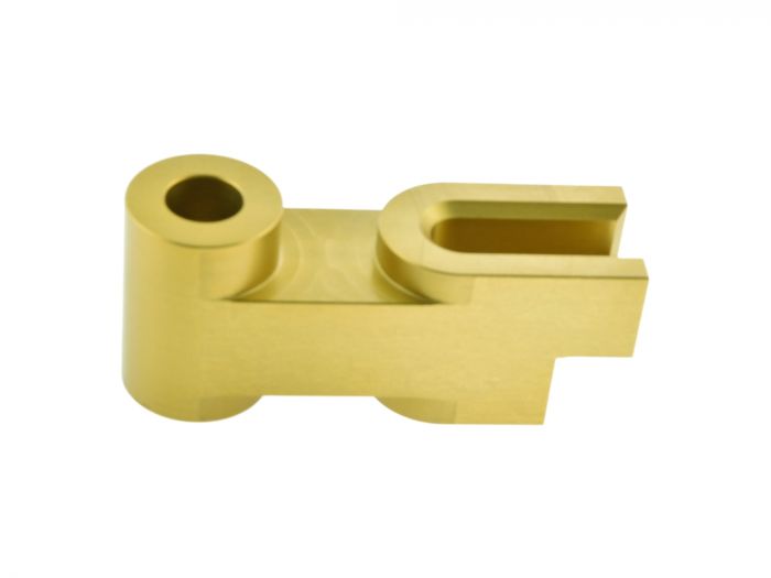 CNC protidržák brzda distanční díl Simson KR S50 S51 SR4 S53 zlatý