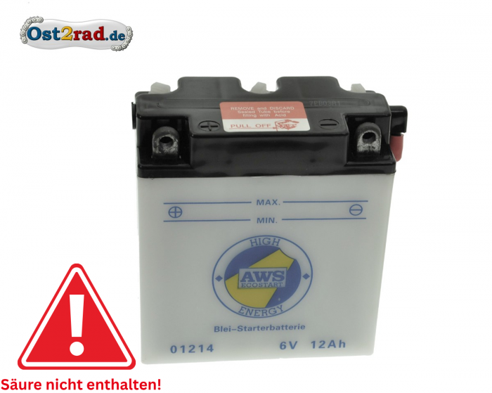 Baterie 6V , 11Ah pro Simson S51, SR50 a MZ ES TS