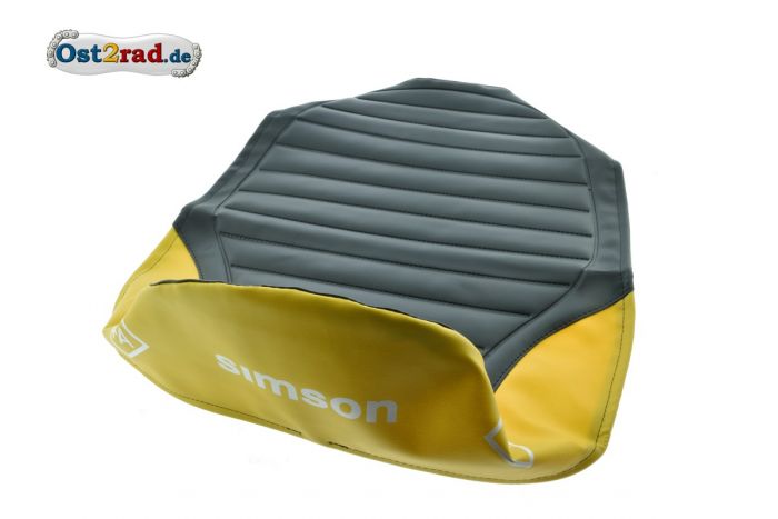 Potah sedla Simson S51 černo-žlutý