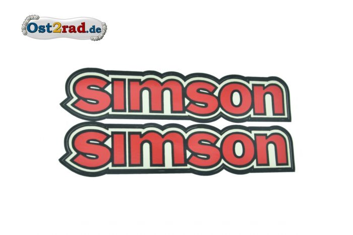 Samolepka nádrž  Simson S50 červená