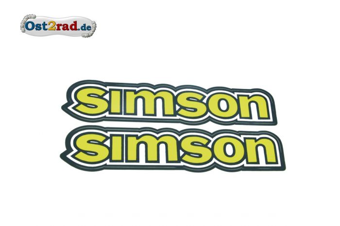 Samolepka nádrž  Simson S50 žlutá