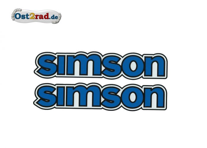 Samolepka nádrž  Simson S50 modrá