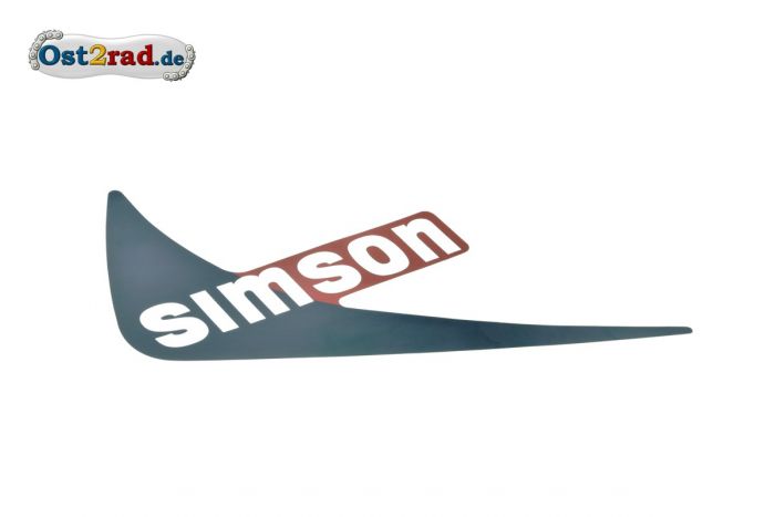Samolepka čeveno modrá nádrž levá strana SIMSON S53 S83 CX