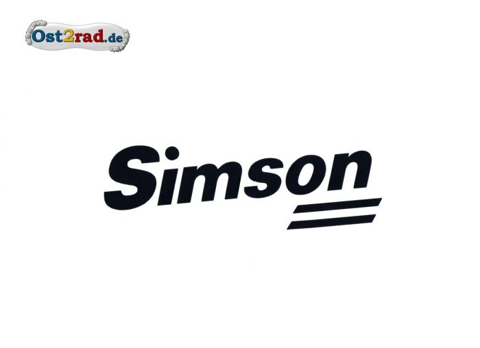 Samolepka na nádrž SIMSON SR50 SR80 černá