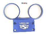 Držák přístrojů Simson S51, S70 Alu, logo, modrý