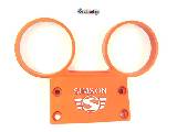 Držák přístrojů Simson S51, S70 Alu, logo, oranžový