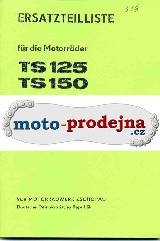 Katalog náhradníc dílů TS 125, 150