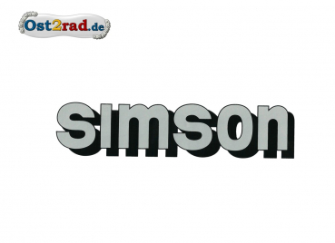 Samolepka Simson na nádrž stříbrná