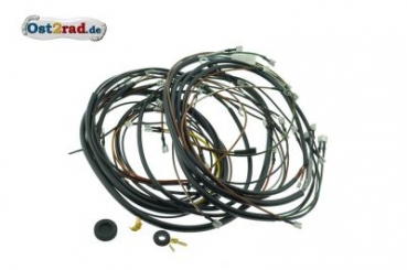 Kabel, kabeláž, elektroinstalace Simson SR50 B3 6V, se schématem zapojení