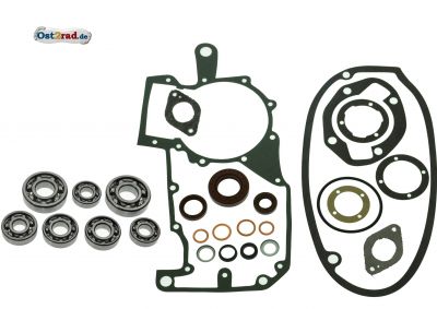 Ložisko těsnění MZ ES175, ES250/0, malé ložisko kliky  52 mm, FKM hnědá
