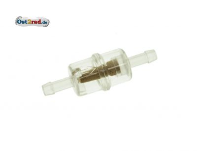 Palivový filtr malý plast mosaz granulát 6 mm