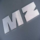 Písmena M a Z , hliník, stříbrná barva