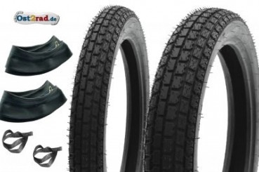 Pneumatika pneu  Riesa  MZ ETZ250 2,75-18 a 3,50x18 Reinforced, Klassik, 2 ks