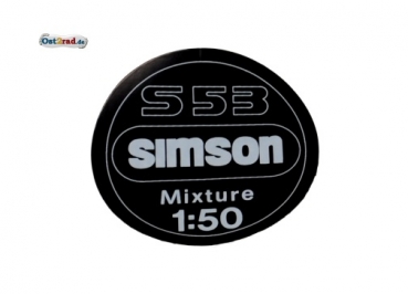 Samolepka budíky SIMSON S53