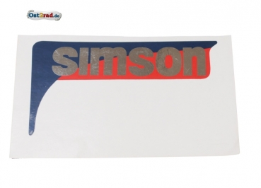 Samolepka červeno-modrá na masku SIMSON S53 S83 CX