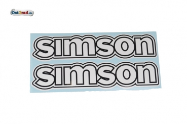 Samolepka nádrž Simson S50 bílá