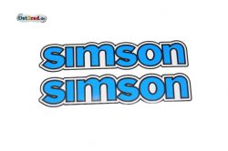 Samolepka nádrž  Simson S50 modrá