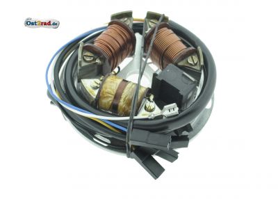 Stator, základní deska zapalování  EMZA  S51B2, KR51/2 6V 35/21W 