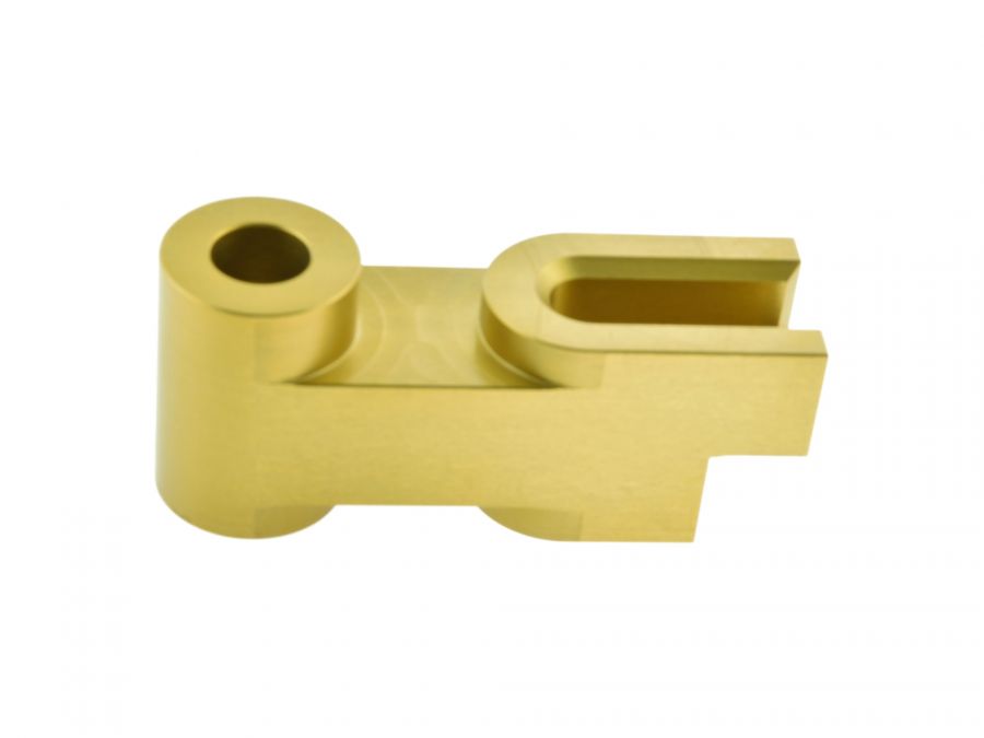CNC protidržák brzda distanční díl Simson KR S50 S51 SR4 S53 zlatý