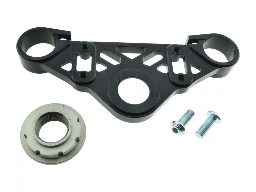CNC můstek vidlice horní Simson S50 S51 černý, eloxovaný