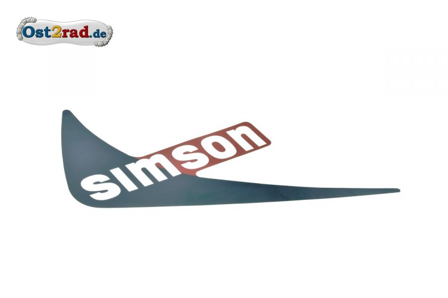 Samolepka čeveno modrá nádrž levá strana SIMSON S53 S83 CX