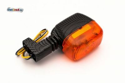 Blinkr zadní SR50, SR80 karbon-oranžový 12V [carbon-orange]