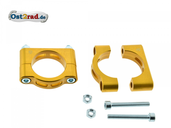 Držák blatník CNC zlatá Simson S50 S51 SR50 sada