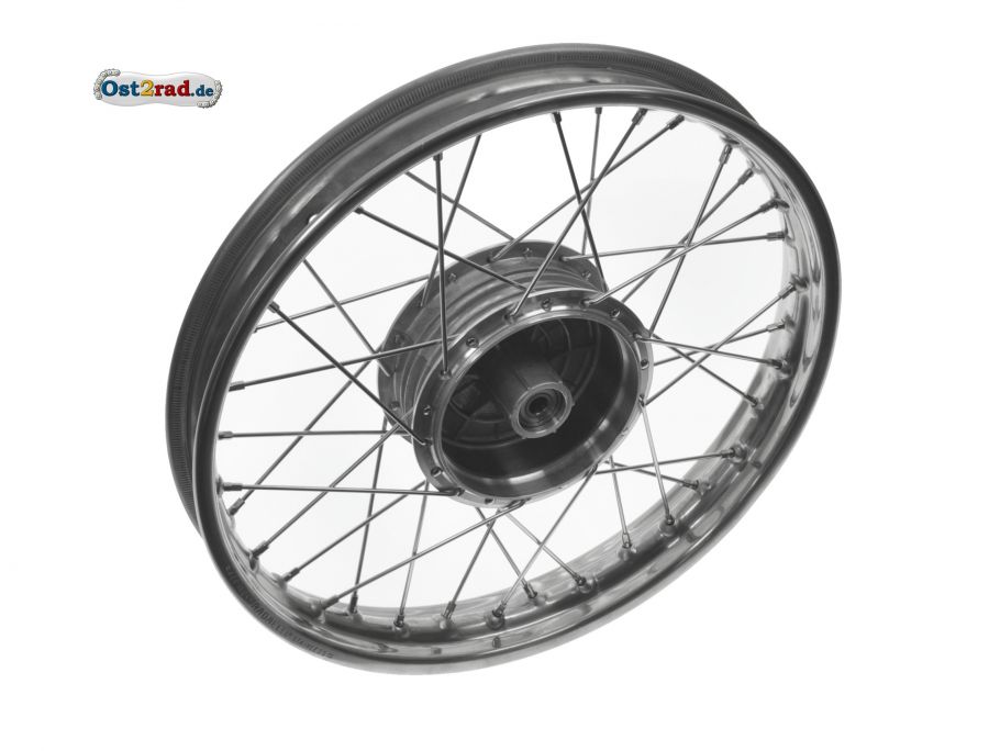 Kolo 1,50x16" ráfek  nerez, nerez výplet Simson KR S50 S51 SR4- S53, kompletní vypletené