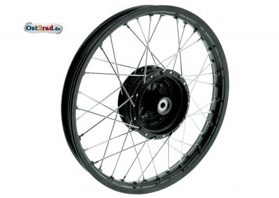 Kolo 1,60x16" ráfek černý, nerez výplet Simson KR S50 S51 SR4- S53, kompletní vypletené