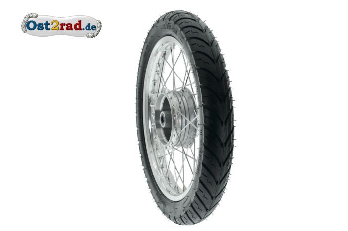Kolo komplet sport Simson Alu-Chrom PneuRubber, S50, S51, Vogelserie, přední