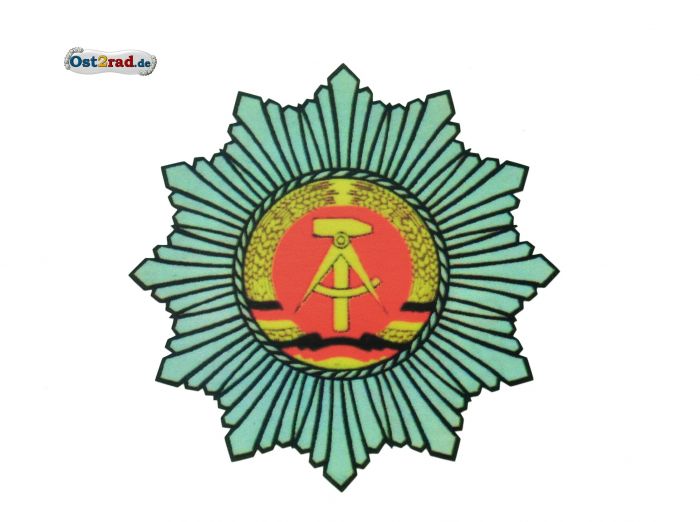 Samolepka, nálepka policie Volkspolizei MZ ETZ