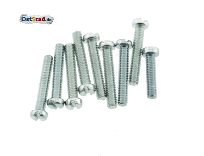 Šroub víko motoru Simson  S50, S51, S70, se zářezem, sada