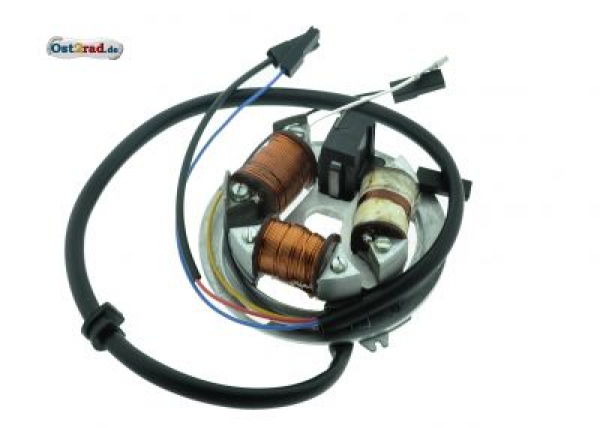 Stator, základní deska zapalování EMZA 12V 42/21W Halogen Simson S53, S83, výroba SRN